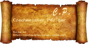 Czechmeister Péter névjegykártya